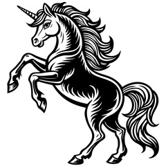 horse silhouette vector