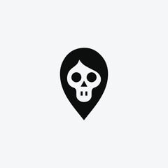 Skull Location Logo.