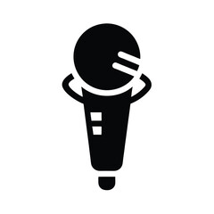 microphone icon black silhouette
