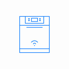 dish washer icon sign vector