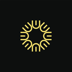 Sun Letter N Logo