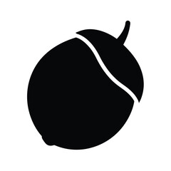 nut black silhouette