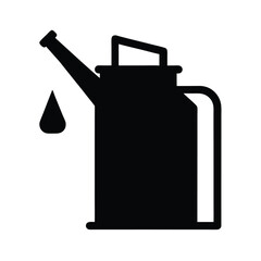 oil can black silhouette 