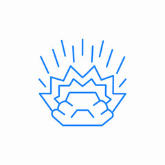 electric burst icon sign vector