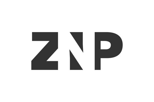 ZNP logo design. Initial letter Z N P bold font style for tech startups, consulting, corporate branding. Creative company name, headlines typography identity, trendy logotype.