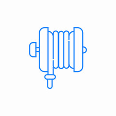 fire hose icon sign vector