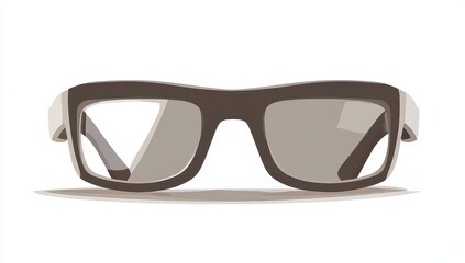 Fototapeta premium Flat, simple eyeglasses illustration