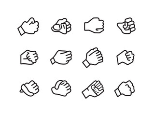 Conflict resolution line art featuring office people solving problems