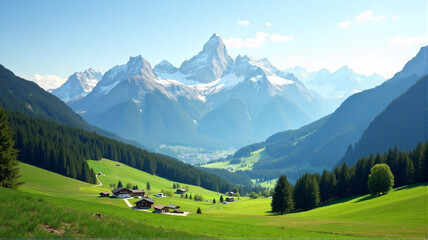 swiss alps landscape