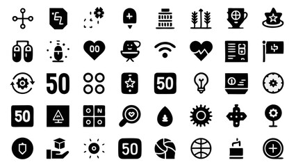 Fototapeta premium Set from the Series User Interface Editable Stroke Focused on Practical Solutions and Elegant Visuals for Enhancing the User Experience in Digital Platforms and Interactive Designs