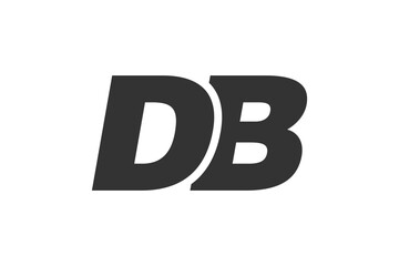 DB Techno Editable Font Logo For Corporate Branding. Bold, Futuristic Design With Unique Typographic Ideas. Minimal Custom Type And Dynamic Letter