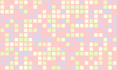 Abstract pastel mosaic background. Soft, calming colors create a playful yet sophisticated design. Perfect for websites, presentations, or print projects needing a gentle, modern aesthetic.