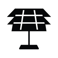 solar panel black silhouette