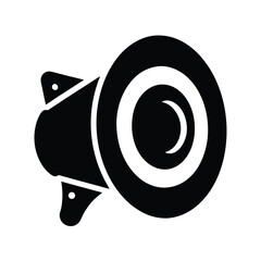 speaker icon black silhouette 