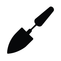 trowel black silhouette