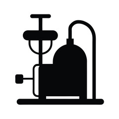 vacuum pump black silhouette 