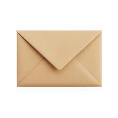 Beige Envelope Top View Simple Mail Correspondence,