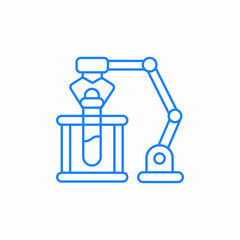 robotic experiment icon sign vector
