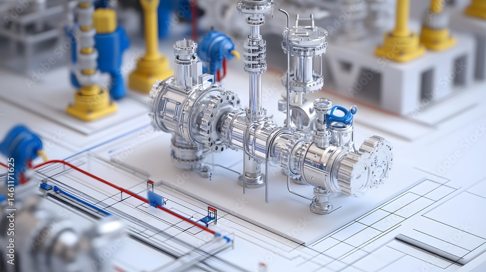 Poster architecture of an automatic valve control system in smart manufacturing