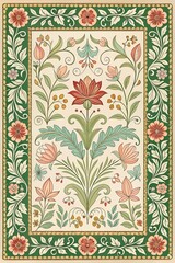 Vintage motif design, seamless pattern with flowers, seamless floral pattern with flowers, seamless floral pattern, seamless pattern with leaves