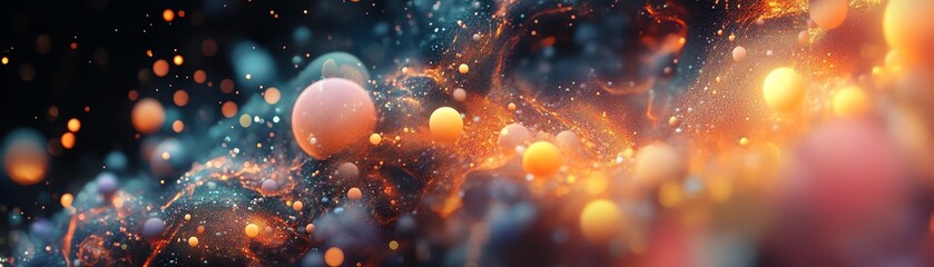 An abstract visualization showcasing the intricate processing of big data by artificial intelligence, featuring vibrant colors and complex patterns.