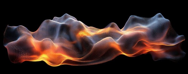 Captivating 3D rendering showcasing a dynamic neural network in motion, illustrating complex data processing and connectivity.