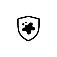 Smudgeproof icon or Smudge proof label vector isolated. Simple Smudgeproof icon vector for your product high quality.