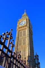 Big Ben tower and Palace of Westminster, Houses of Parliament in London, United Kingdom