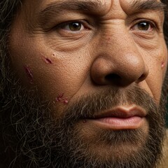 Obraz premium Closeup portrait of a man with a beard