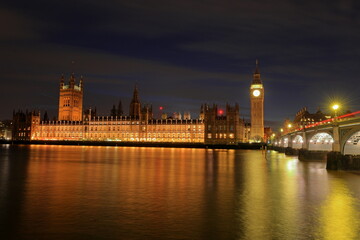 Big Ben tower and Palace of Westminster, Houses of Parliament in London, United Kingdom