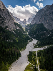 View of the Fiscalina Valley, Sesto, Italy