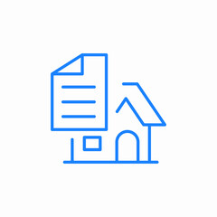 clipboard checklist house icon sign vector