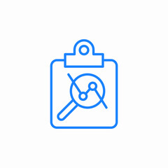 clipboard doc icon sign vector