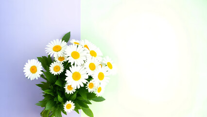 Contemporary Trendy Flat Lay of Mother’s Day Gifts and Flowers in soft pastel tones — ideal for seasonal marketing, ads, and web design