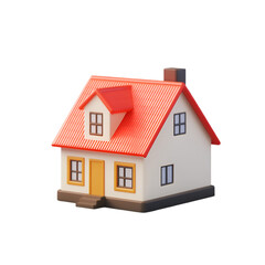 Cute red roof house model home sweet home dream house