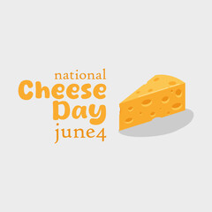 vector graphic of National Cheese Day, ideal for National Cheese Day celebration.