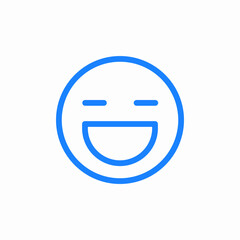 face happy smiling icon sign vector