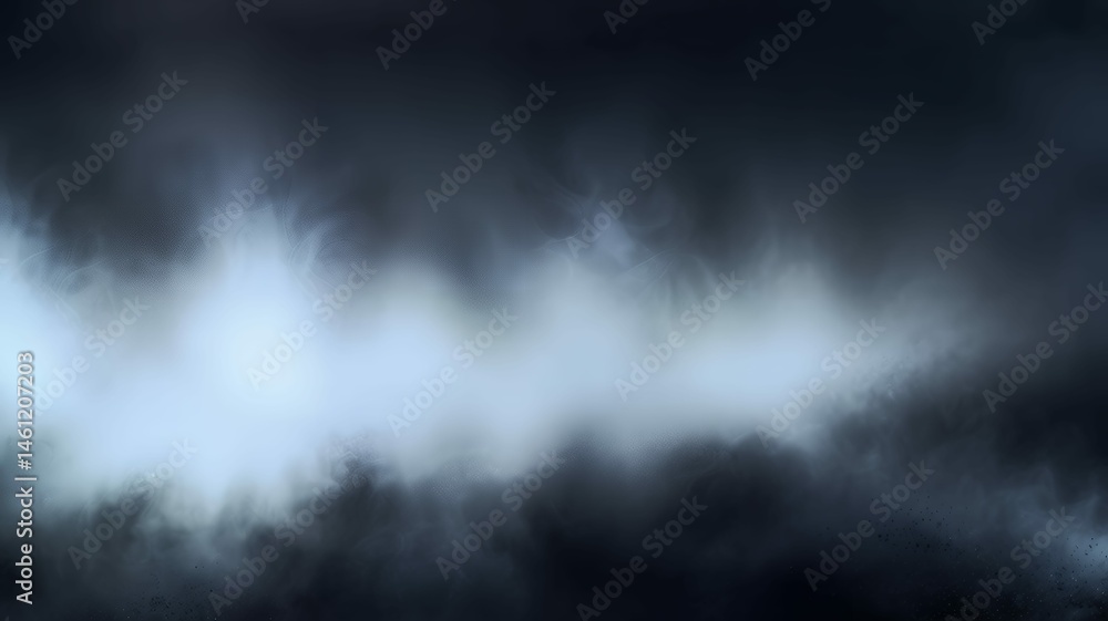 Poster abstract foggy gradient with deep blur effect and cool tones, minimal background texture