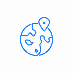 global network icon sign vector