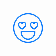 heart eyes icon sign vector