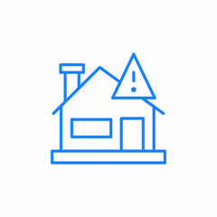 house alert icon sign vector