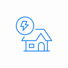 house bolt icon sign vector