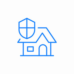house shield icon sign vector