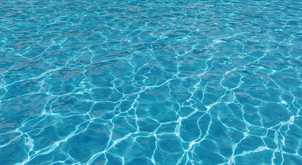 Obraz premium Shimmering undulating water surface of turquoise sea