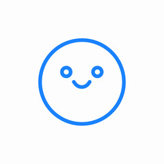 smiling face icon sign vector
