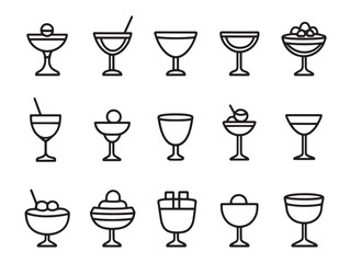 Delicious compote food vector line drawing for kitchen art prints