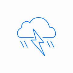 storm lightning icon sign vector