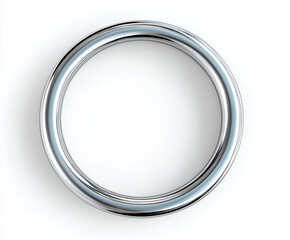 silver ring on white surface