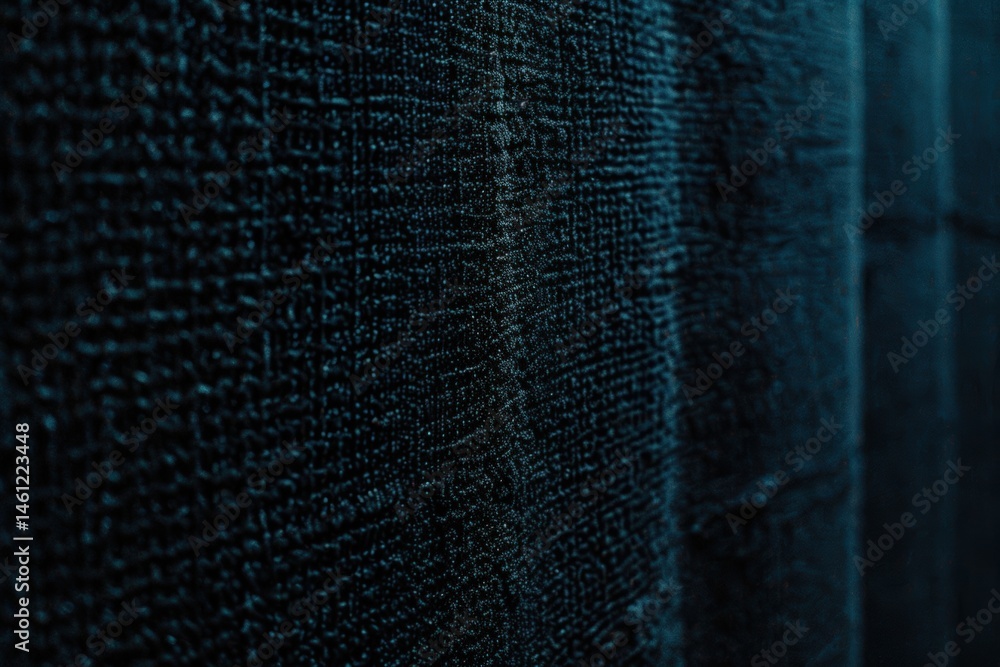 Poster textured dark fabric with light reflections creating an abstract look.