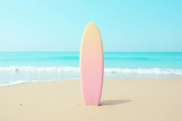 surfboard on the beach